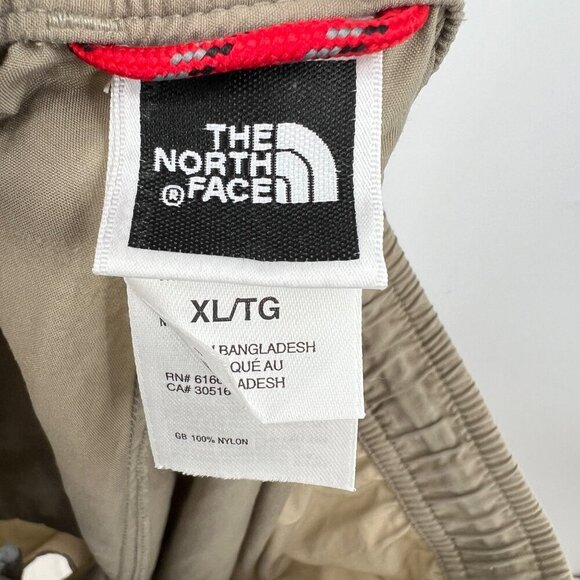The North Face men's shorts stretch waist mens size XL shorts tan Brown Nylon - Picture 8 of 11